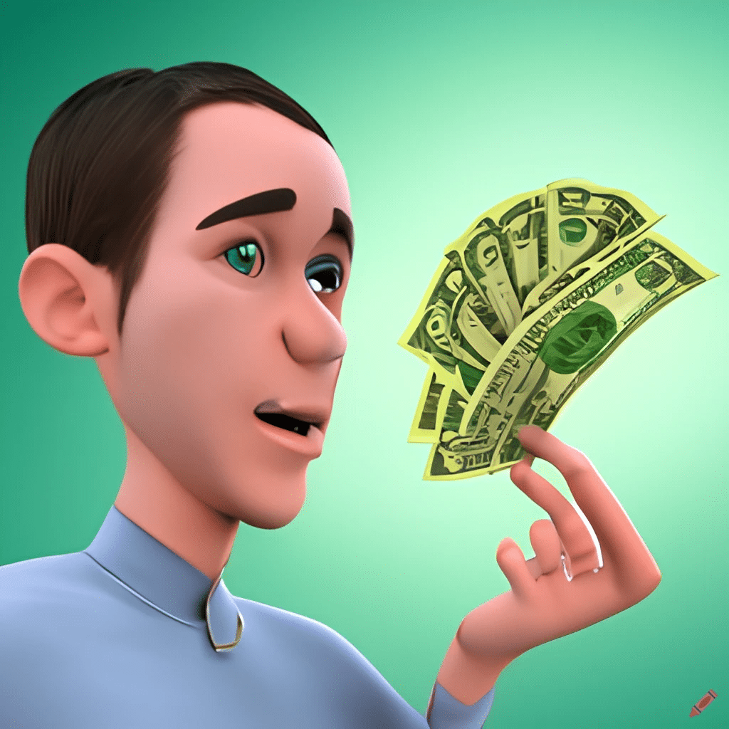 craiyon 114143 Make money online cgi character