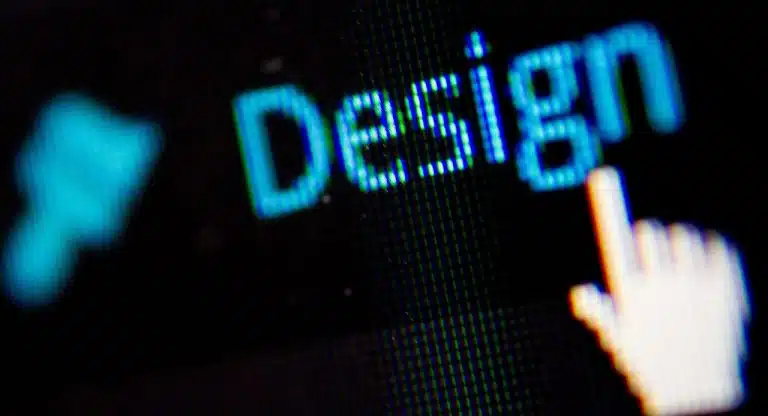 Designelemente von Websites
