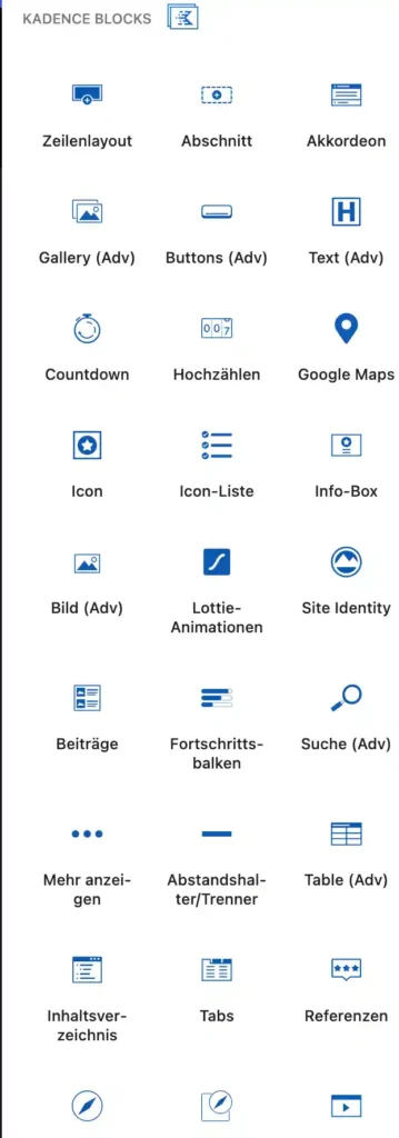 WordPress Plugins für Senioren 7 kadence