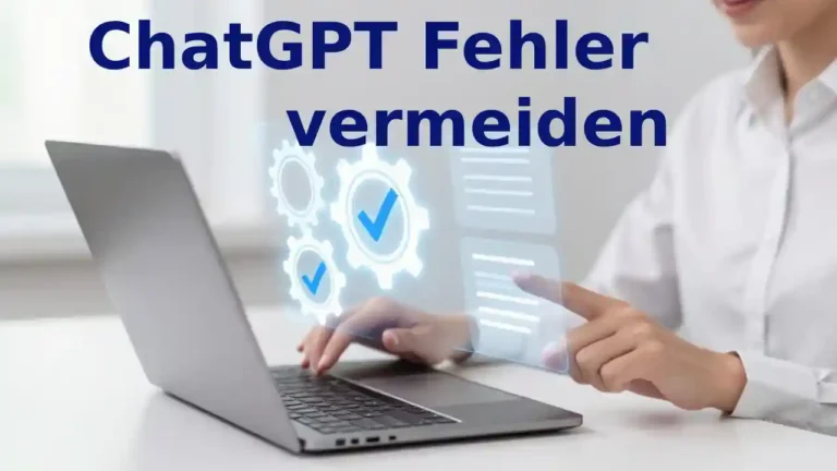 ChatGPT Fehler vermeiden