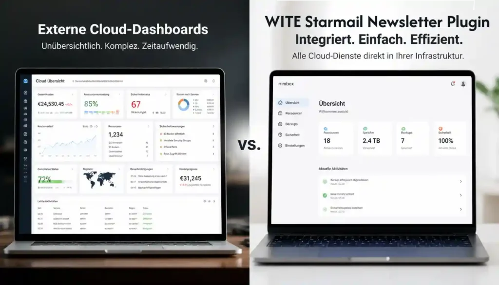WITE Starmail Newsletter Plugin, ergänzt WordPress perfekt 4 Cloud Tools oder WITE Starmail Newsletter Plugin a
