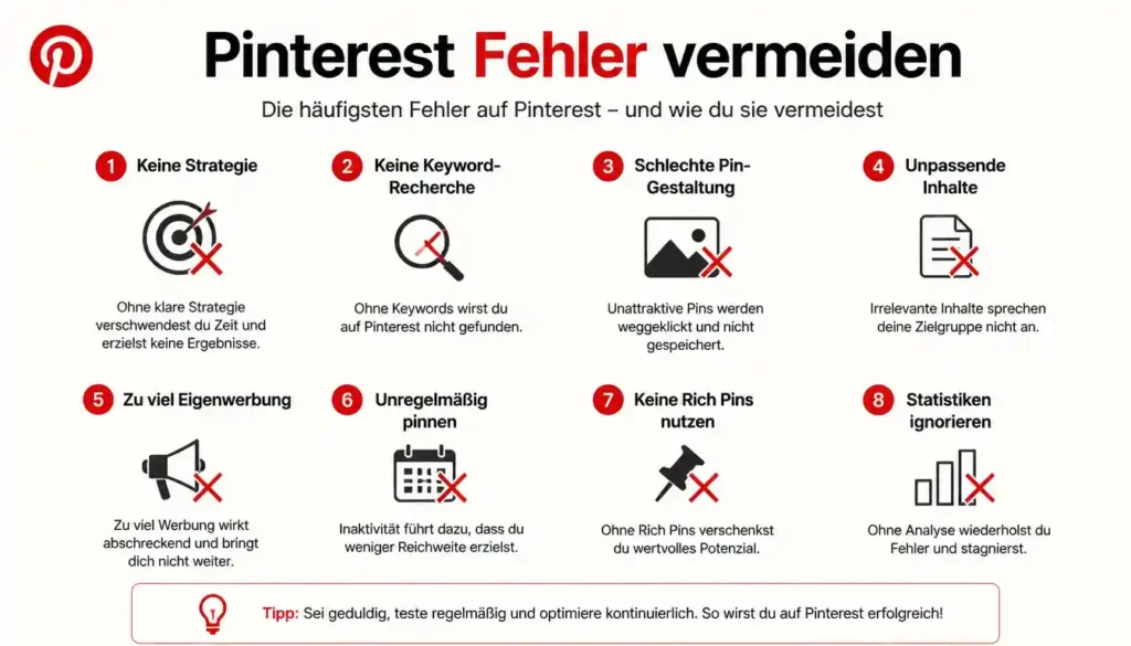 Pinterest für Senioren 10 Pinterest Fehler vermeiden